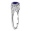The Novello Ring, smalltop view on a hand