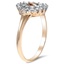 The Laia Ring, smalltop view on a hand