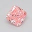 1.27 Ct. Fancy Vivid  Pink Cushion Lab Grown Diamond