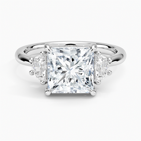 Half Moon Three Stone Diamond Ring (1/4 ct. tw.)