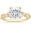18K Yellow Gold Luxe Willow Diamond Ring (1/4 ct. tw.), smalltop view