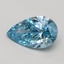 0.50 Ct. Fancy Vivid Blue Pear Lab Grown Diamond
