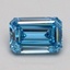 1.00 Ct. Fancy Intense Blue Emerald Lab Grown Diamond