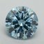 7.02 Ct. Fancy Vivid Blue Round Lab Grown Diamond
