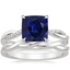 18K White Gold Petite Twisted Vine Diamond Ring (1/8 ct. tw.) with Twisted Vine Ring