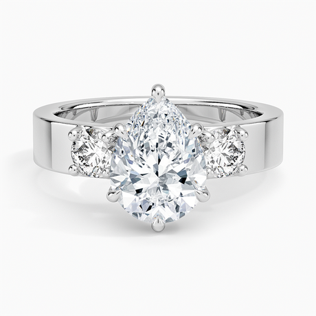 Platinum Peyton Three Stone Diamond Ring (1/2 ct. tw.)