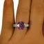 The Tathra Ring, smallzoomed in top view on a hand