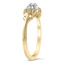 The Amanda Ring, smalltop view on a hand