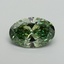 5.06 Ct. Fancy Vivid Green Oval Lab Grown Diamond