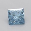 0.28 Ct. Fancy Vivid Blue Princess Lab Grown Diamond