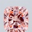 3.09 Ct. Fancy Intense  Pink Cushion Lab Grown Diamond