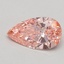 0.48 Ct. Fancy Vivid Pink Pear Lab Grown Diamond