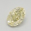 0.77 Ct. Fancy Yellow Oval Lab Grown Diamond