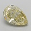 4.65 Ct. Fancy Intense  Yellow Pear Lab Grown Diamond