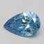 0.57 Ct. Fancy Vivid Blue Pear Lab Grown Diamond