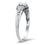 The Docia Ring, smalltop view on a hand