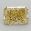 1.50 Ct. Fancy Vivid Yellow Radiant Lab Grown Diamond