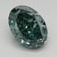 1.52 Ct. Fancy Vivid Green Oval Lab Grown Diamond