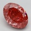 3.27 Ct. Fancy Vivid Pink Oval Lab Grown Diamond