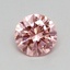 0.42 Ct. Fancy Vivid Pink Round Lab Grown Diamond