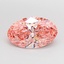 3.01 Ct. Fancy Intense Pink Oval Lab Grown Diamond