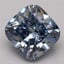 2.19 Ct. Fancy Vivid Blue Cushion Lab Grown Diamond