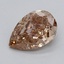 1.00 Ct. Light  Brown Pear Lab Grown Diamond