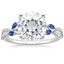 18K White Gold Luxe Willow Sapphire and Diamond Ring (1/8 ct. tw.), smalltop view