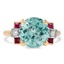 Retro Zircon Cocktail Ring