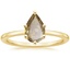18K Yellow Gold Haven Diamond Ring, smalltop view