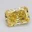 1.37 Ct. Fancy Vivid Yellow Radiant Lab Grown Diamond