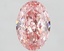 3.10 Ct. Fancy Vivid Pink Oval Lab Grown Diamond