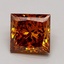 2.02 Ct. Fancy Deep Orange Princess Lab Grown Diamond