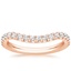 14K Rose Gold Curved Amelie Diamond Ring (1/3 ct. tw.), smalltop view