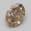 1.01 Ct. Fancy Light Yellow Brown Oval Lab Grown Diamond