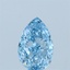 0.58 Ct. Fancy Vivid Blue Pear Lab Grown Diamond