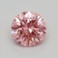 0.34 Ct. Fancy Vivid Pink Round Lab Grown Diamond