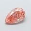 1.59 Ct. Fancy Intense Brownish Pink Pear Lab Grown Diamond