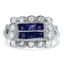 Art Deco Sapphire Vintage Ring
