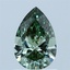 1.01 Ct. Fancy Vivid  Green Pear Lab Grown Diamond