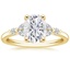 18K Yellow Gold Verbena Diamond Ring, smalltop view