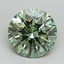 3.01 Ct. Fancy Vivid Green Round Lab Grown Diamond