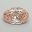 6.73 Ct. Fancy Intense Pink Oval Lab Grown Diamond