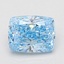 1.55 Ct. Fancy Vivid Blue Cushion Lab Grown Diamond