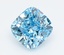 3.01 Ct. Fancy Vivid  Blue Cushion Lab Grown Diamond
