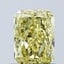 1.04 Ct. Fancy Vivid Yellow Radiant Lab Grown Diamond