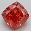 7.11 Ct. Fancy Vivid Pink Cushion Lab Grown Diamond