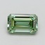 1.54 Ct. Fancy Vivid Green Emerald Lab Grown Diamond