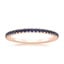 14K Rose Gold Luxe Ballad Sapphire Ring, smalltop view