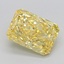 3.06 Ct. Fancy Vivid  Yellow Radiant Lab Grown Diamond